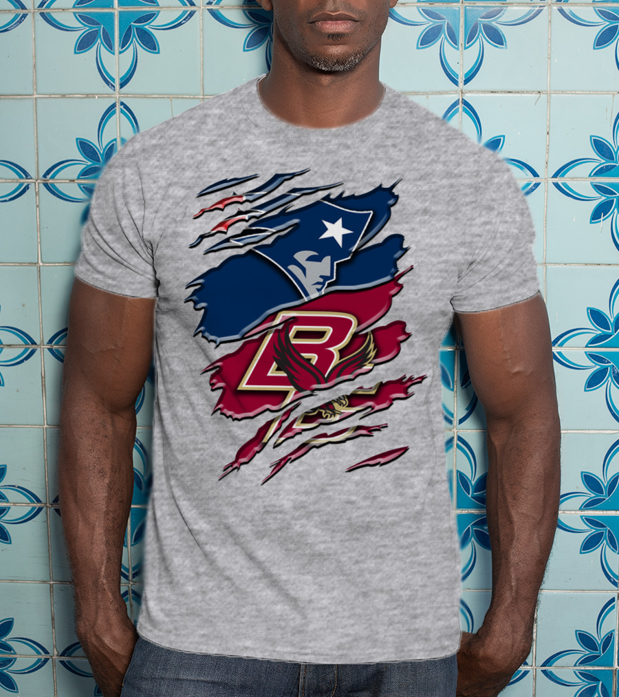 New England Patriots Boston College Eagle Claw Marks T-Shirt