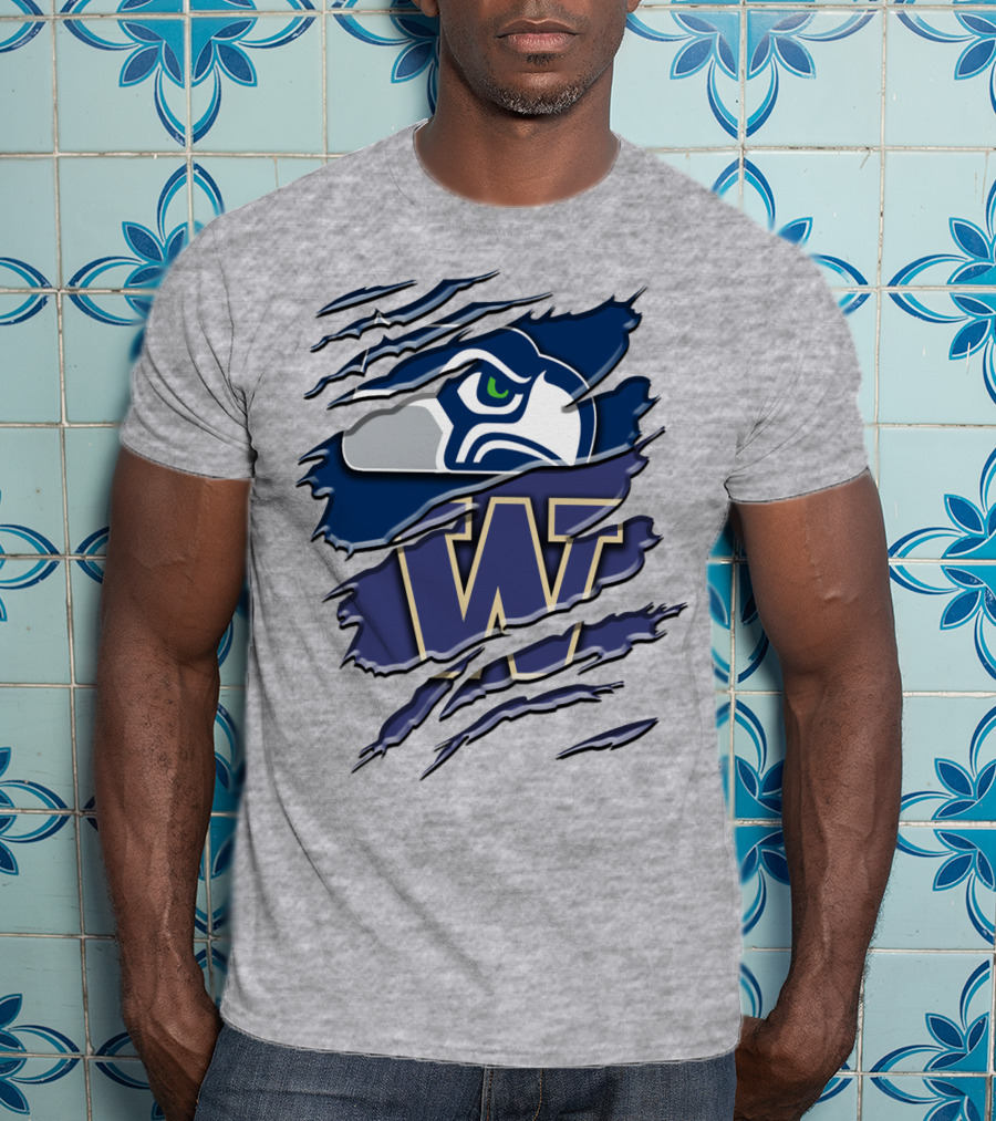 Seattle Seahawks University Of Washington Rah 110 T-Shirt