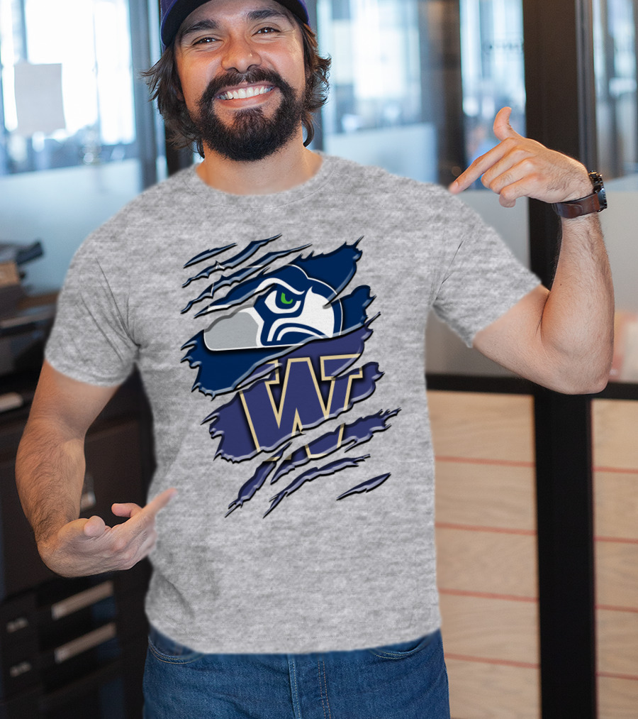 Seattle Seahawks University Of Washington Rah 110 T-Shirt