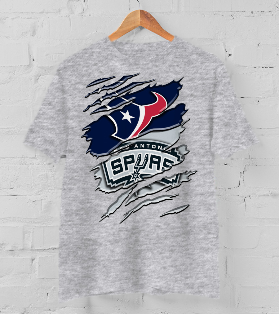 San Antonio Spurs Houston Texans Rah T-Shirt