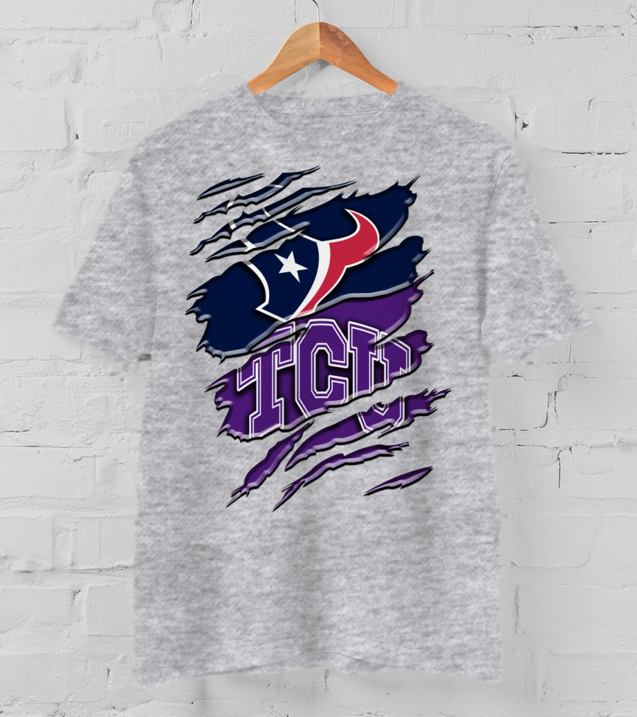 Houston Texans Tcu Horned Frogs Rah 121 T-Shirt