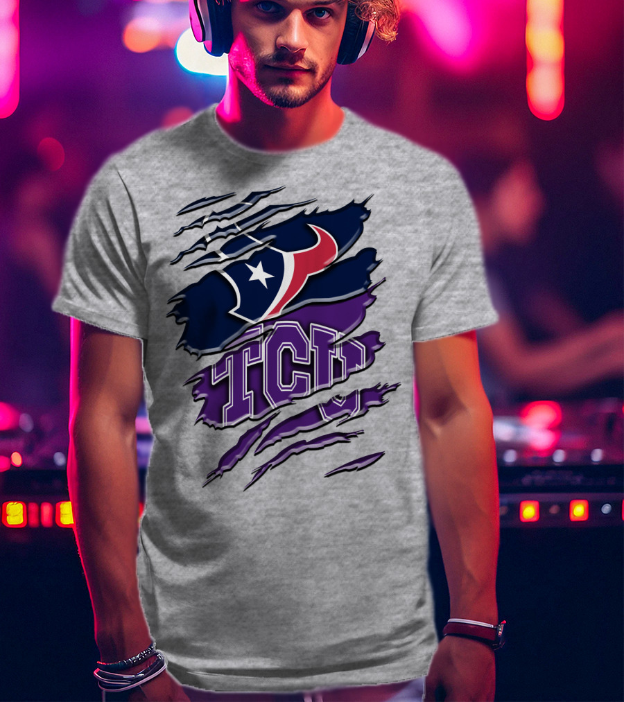 Houston Texans Tcu Horned Frogs Rah 121 T-Shirt