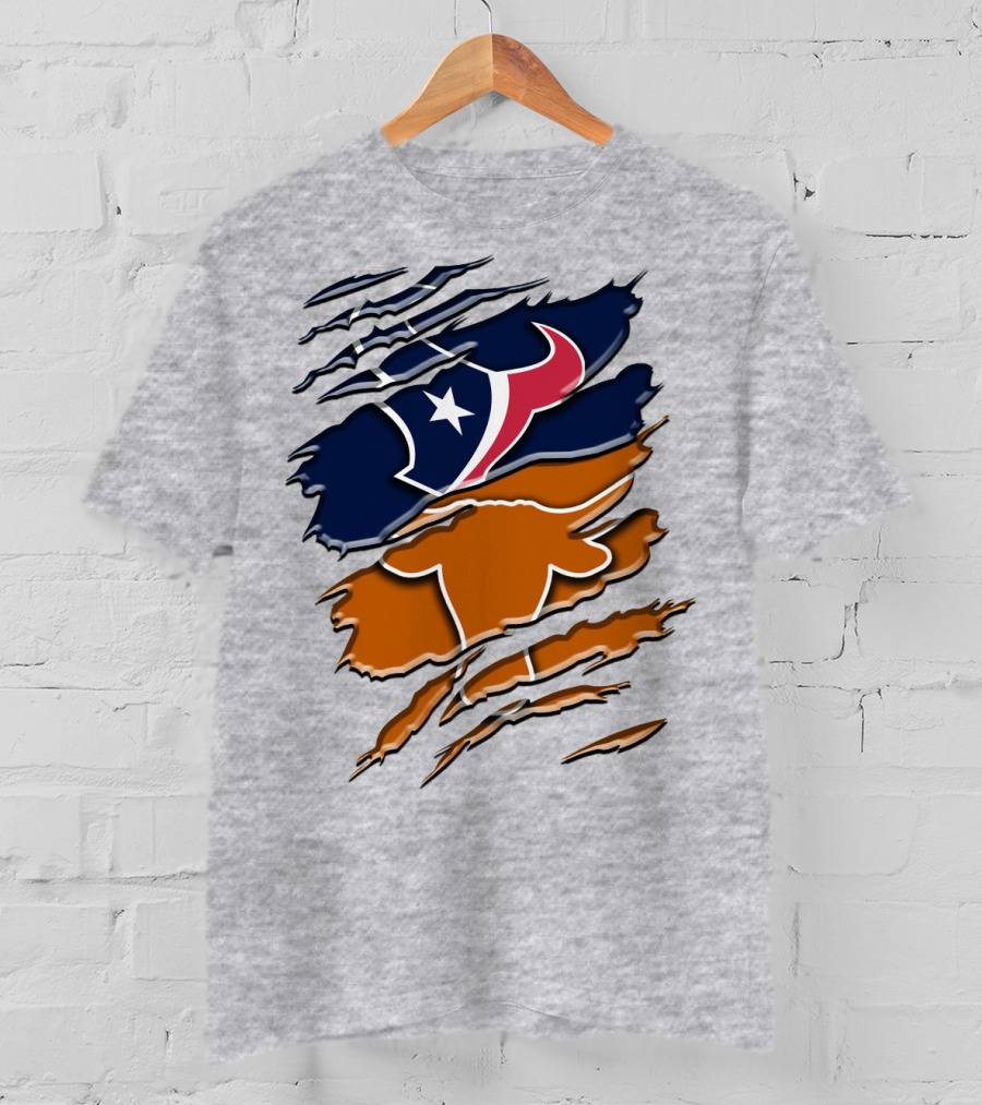 Houston Texans Longhorns Rah 123 T-Shirt