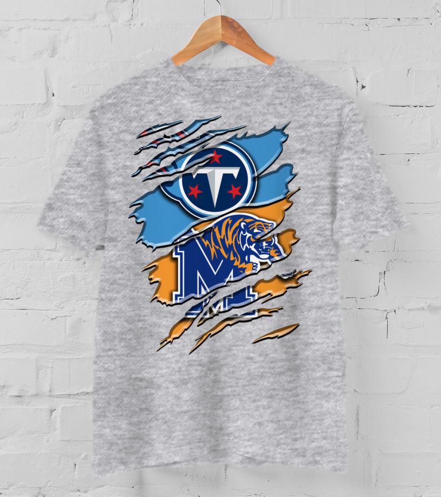 Tennessee Titans Memphis Tigers Rah T-Shirt