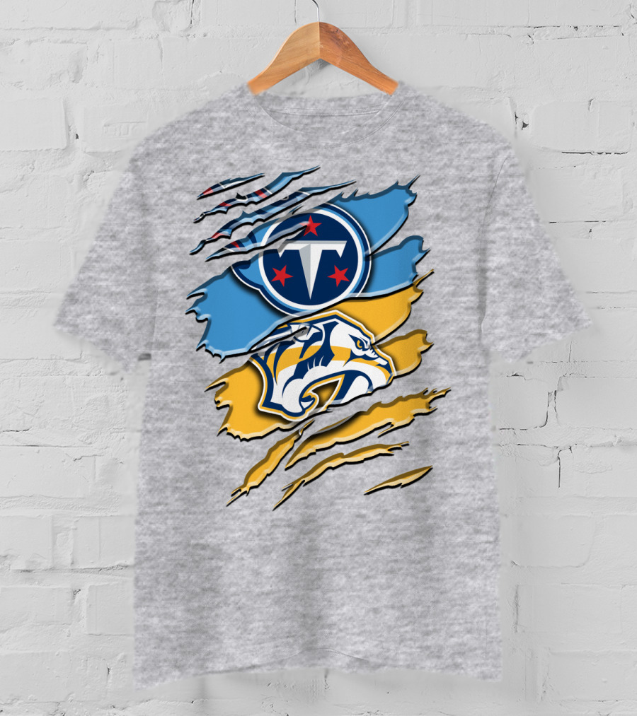 Tennessee Titans Nashville Predators Rah 130 T-Shirt