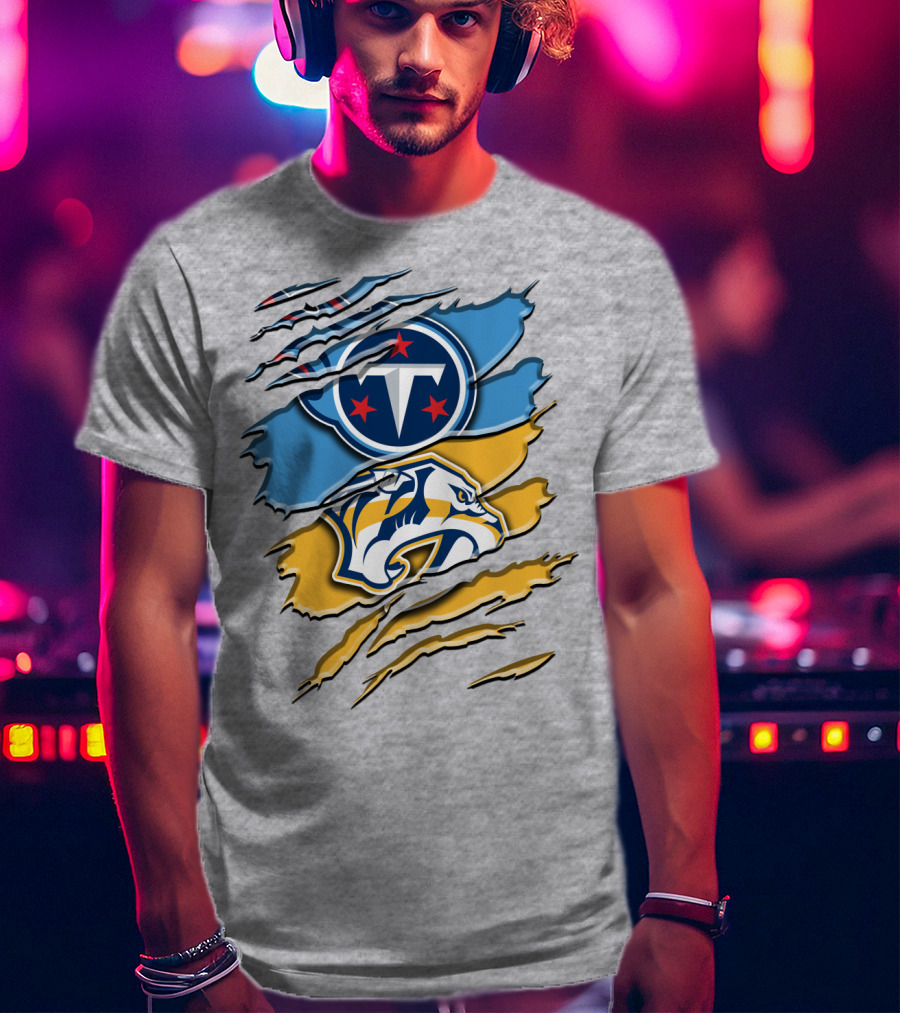 Tennessee Titans Nashville Predators Rah 130 T-Shirt