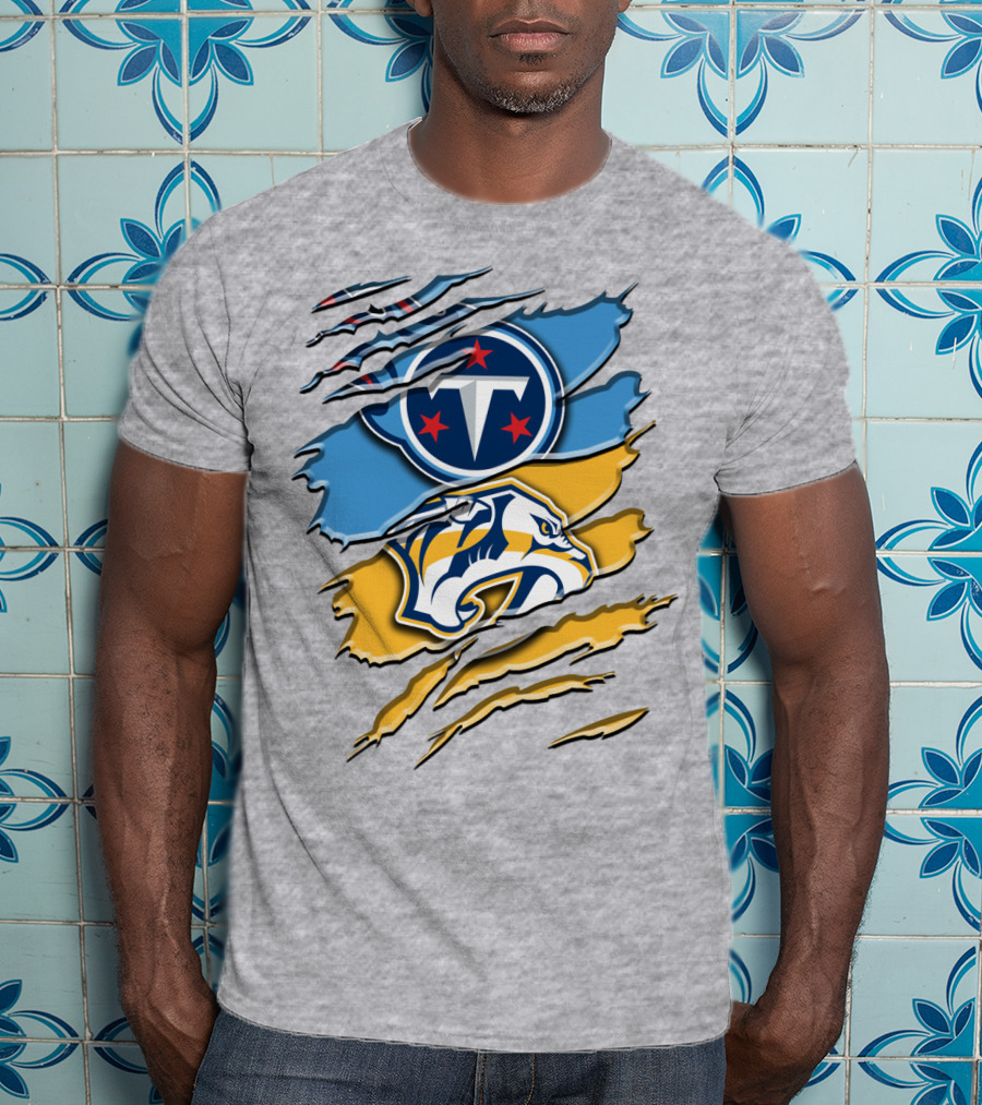 Tennessee Titans Nashville Predators Rah 130 T-Shirt