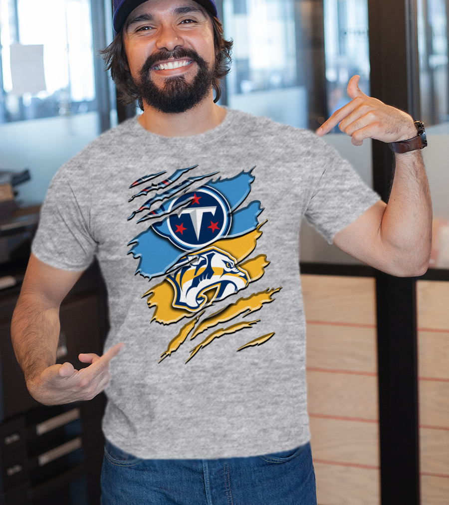 Tennessee Titans Nashville Predators Rah 130 T-Shirt