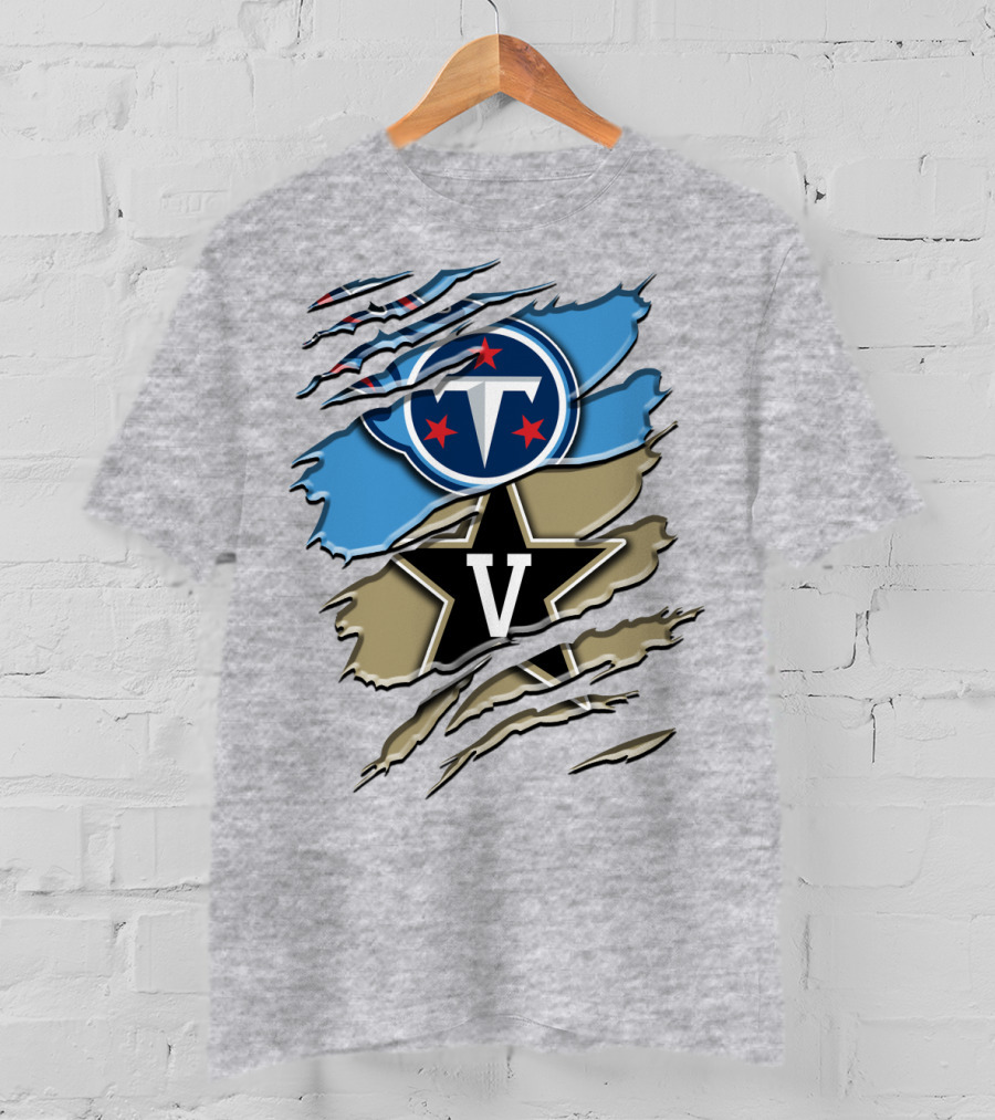 Tennessee Titans Vanderbilt Commodores Rah 132 T-Shirt