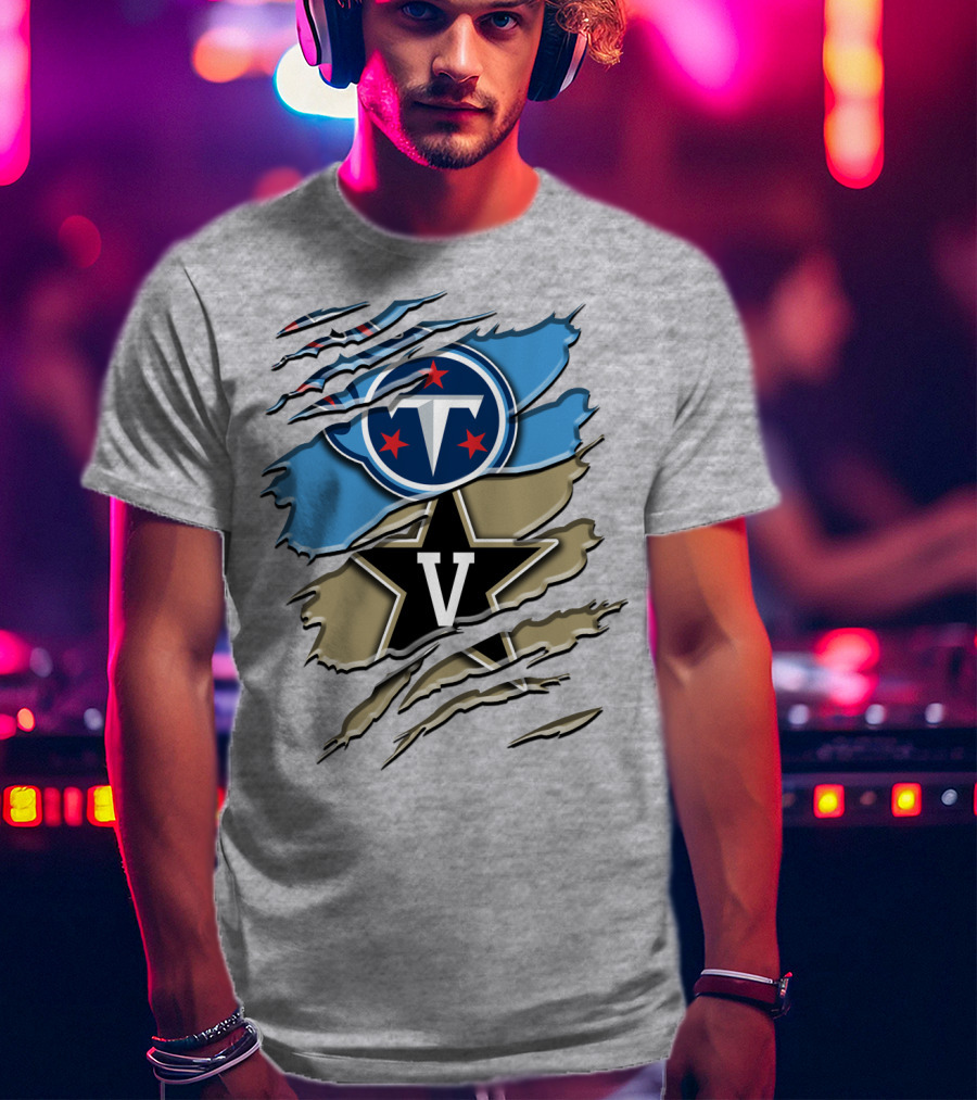 Tennessee Titans Vanderbilt Commodores Rah 132 T-Shirt