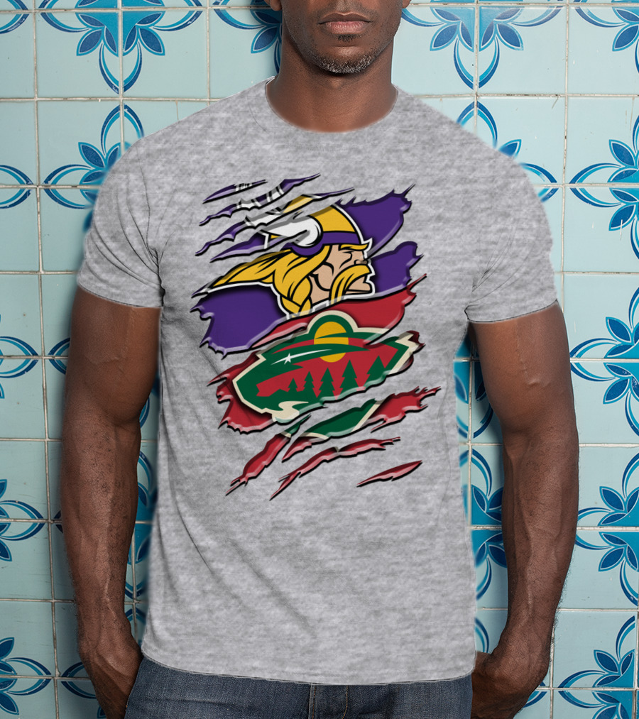 Minnesota Vikings Wild Crossover T-Shirt