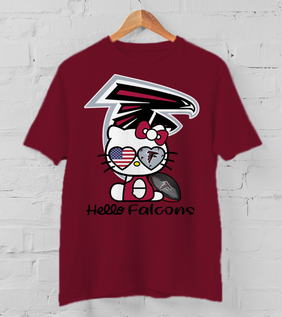 Hello Falcons Atlanta Football Team T-Shirt