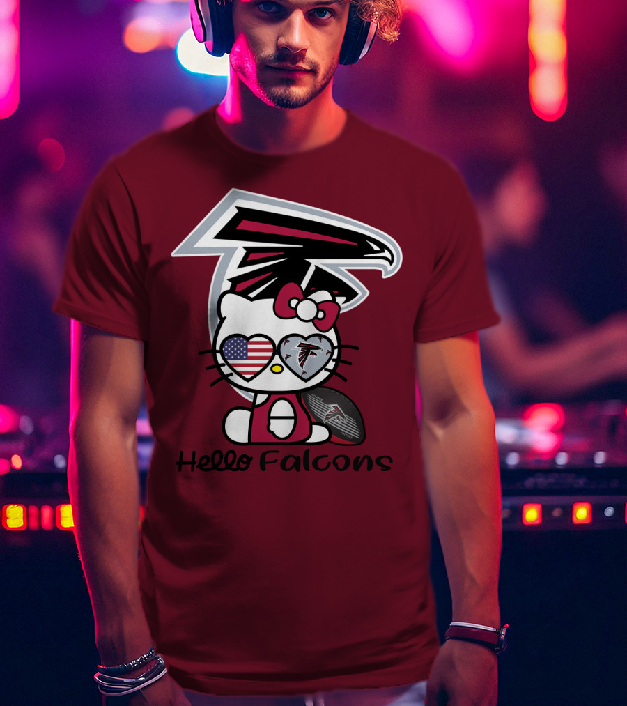 Hello Falcons Atlanta Football Team T-Shirt