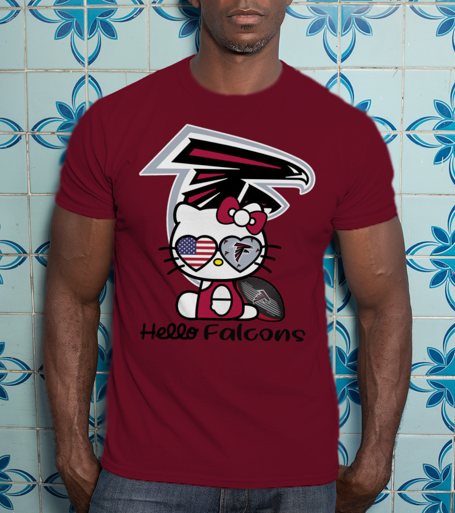 Hello Falcons Atlanta Football Team T-Shirt
