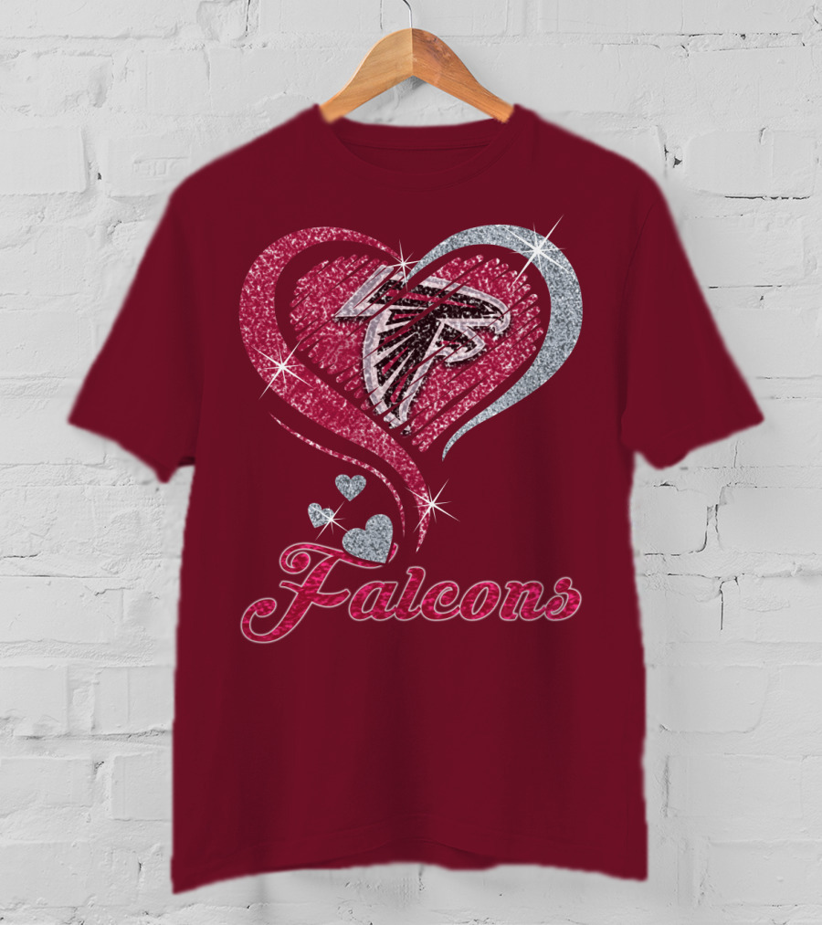 Atlanta Falcons Heart T-Shirt