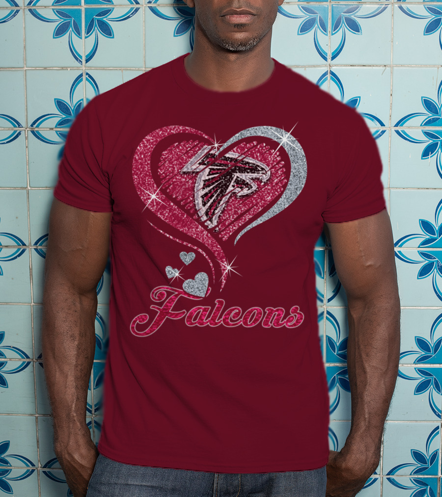 Atlanta Falcons Heart T-Shirt