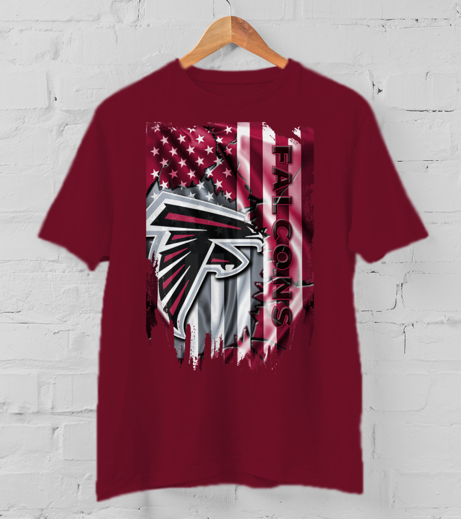 Falcons American Flag Atlanta Falcons T-Shirt
