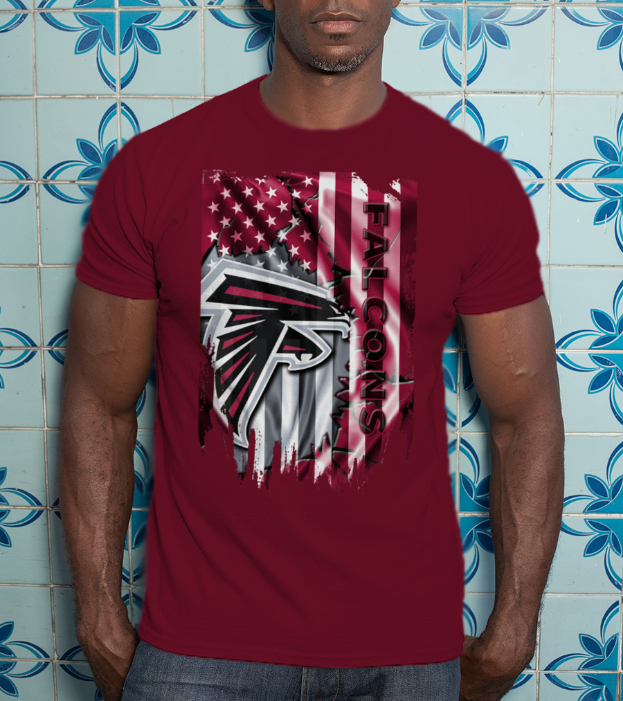 Falcons American Flag Atlanta Falcons T-Shirt