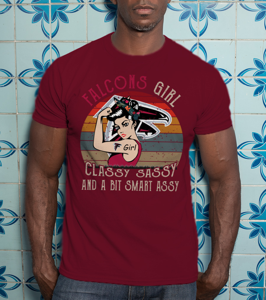 Falcons Girl Classy Sassy And A Bit Smart Assy T-Shirt