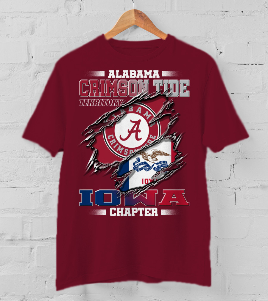 Alabama Crimson Tide Territory Iowa Chapter T-Shirt