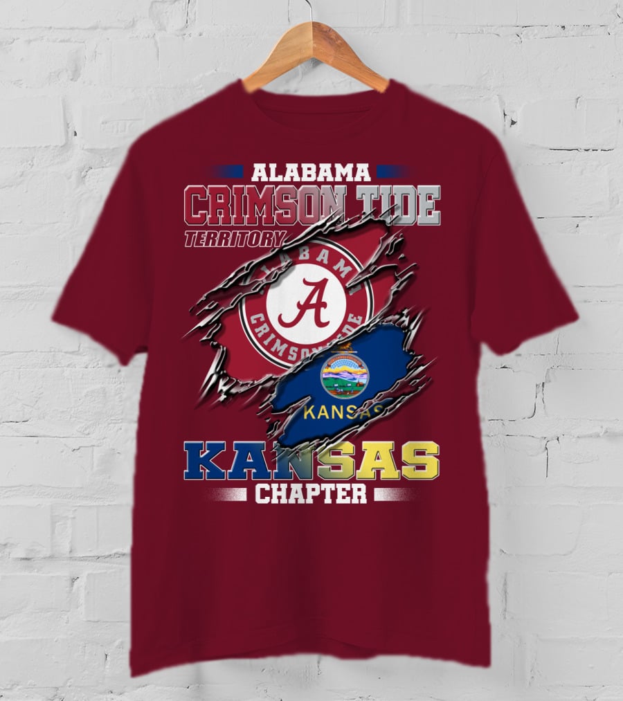 Alabama Crimson Tide Territory Kansas Chapter T-Shirt