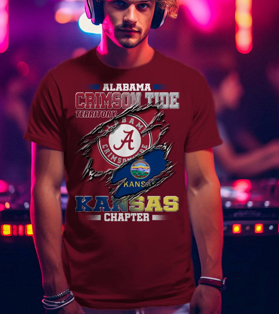 Alabama Crimson Tide Territory Kansas Chapter T-Shirt