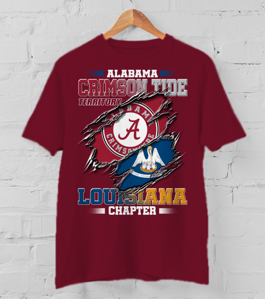 Alabama Crimson Tide Territory Louisiana Chapter T-Shirt