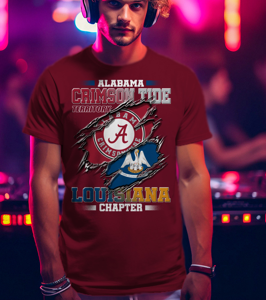Alabama Crimson Tide Territory Louisiana Chapter T-Shirt