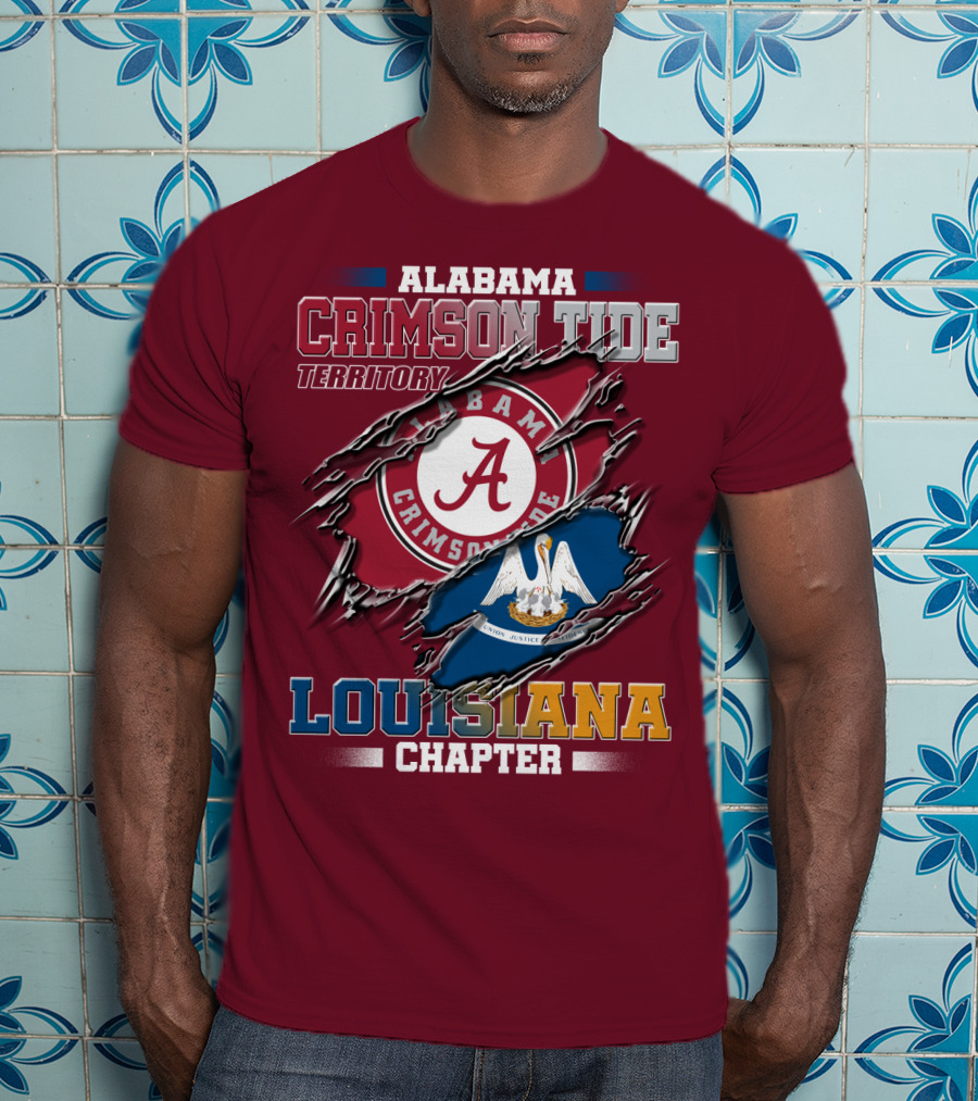 Alabama Crimson Tide Territory Louisiana Chapter T-Shirt