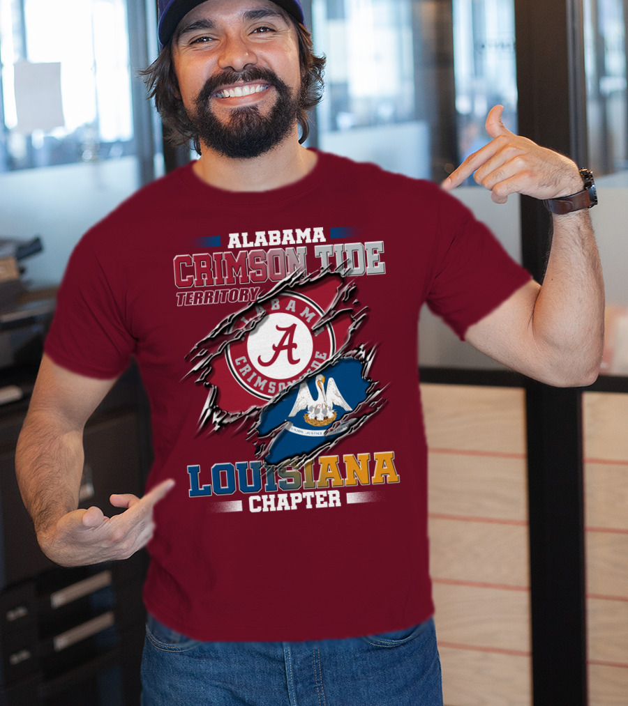 Alabama Crimson Tide Territory Louisiana Chapter T-Shirt