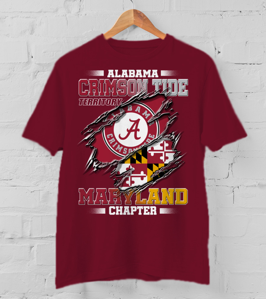 Alabama Crimson Tide Territory Maryland Chapter T-Shirt