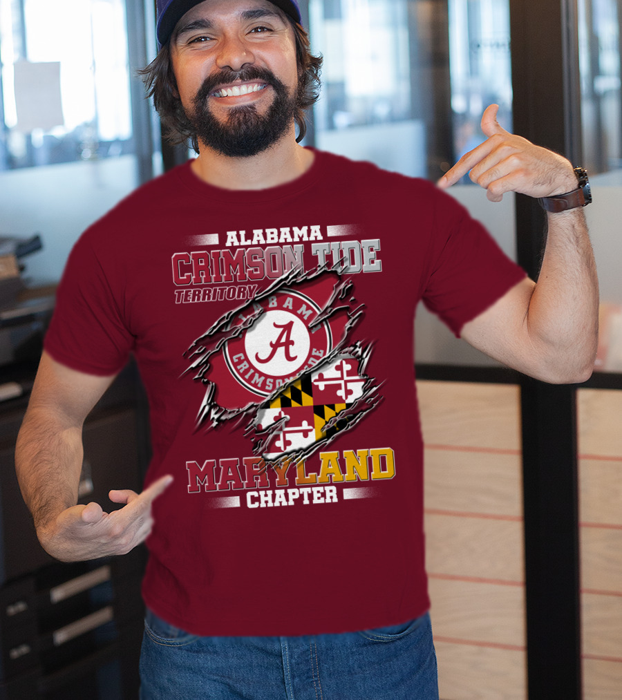 Alabama Crimson Tide Territory Maryland Chapter T-Shirt
