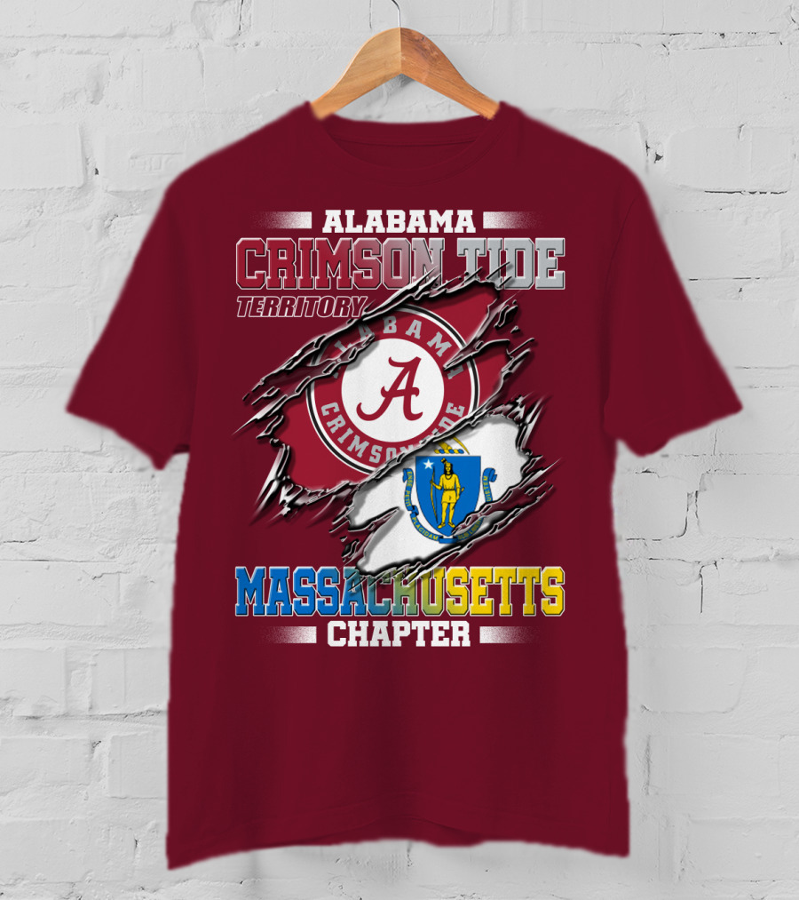 Alabama Crimson Tide Territory Massachusetts Chapter T-Shirt