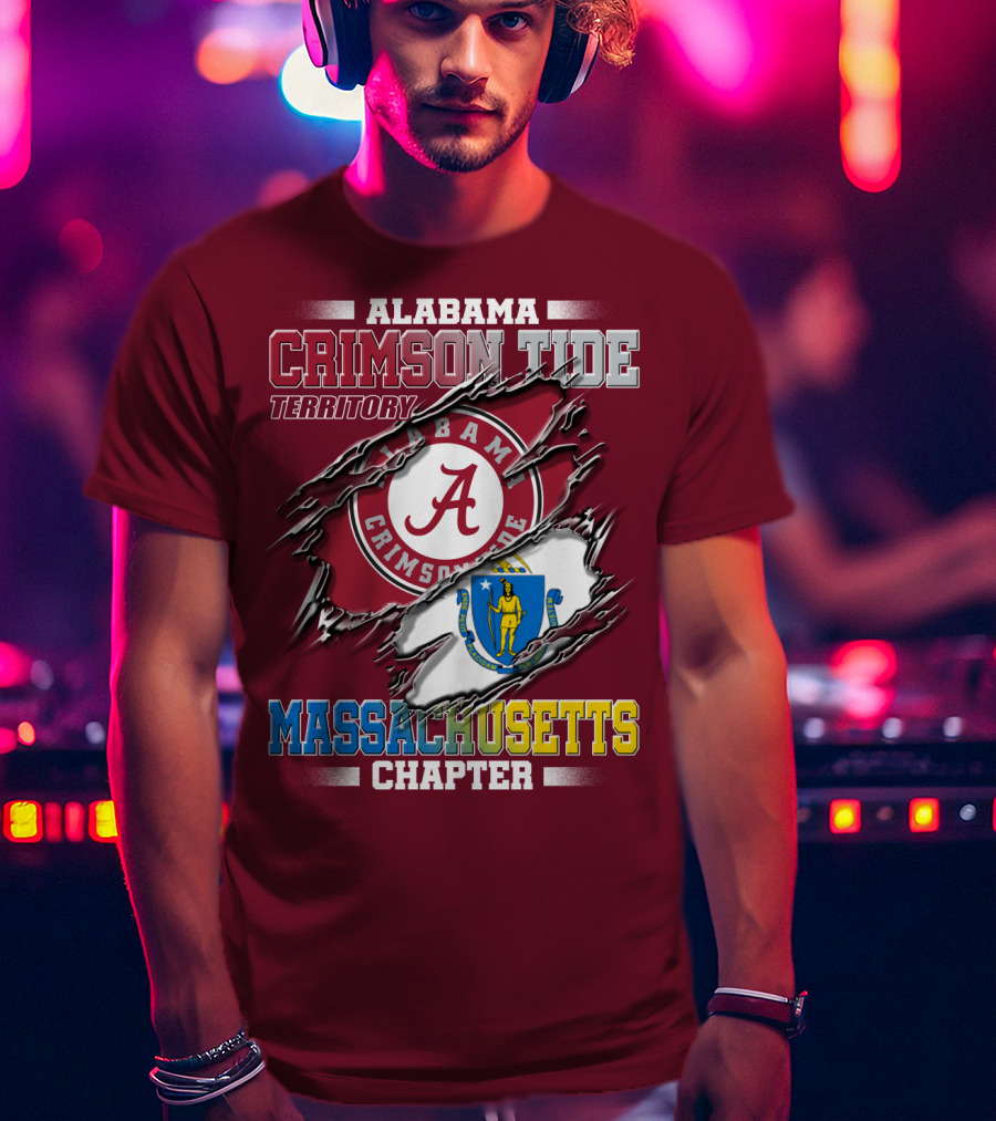Alabama Crimson Tide Territory Massachusetts Chapter T-Shirt