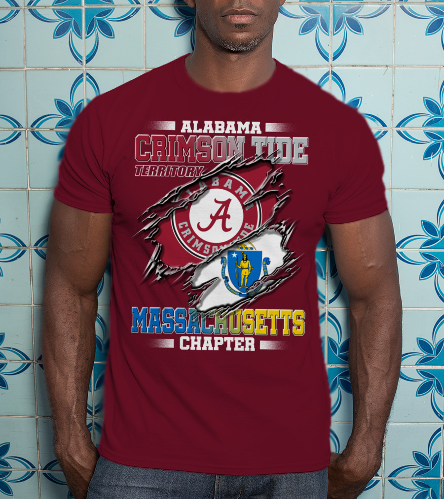 Alabama Crimson Tide Territory Massachusetts Chapter T-Shirt