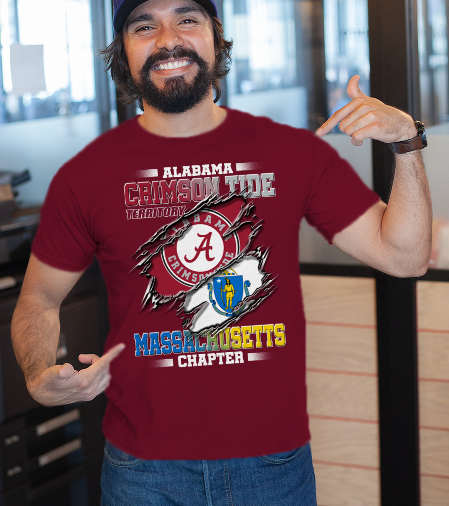 Alabama Crimson Tide Territory Massachusetts Chapter T-Shirt
