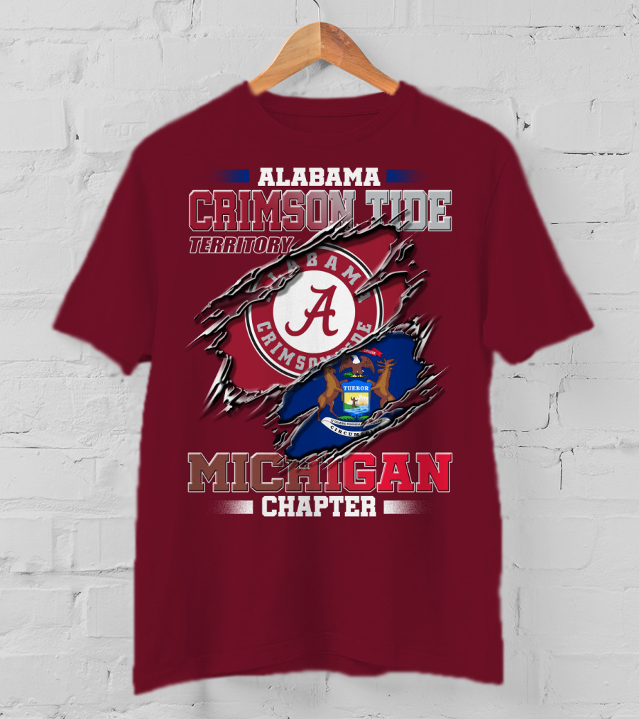 Alabama Crimson Tide Territory Michigan Chapter T-Shirt