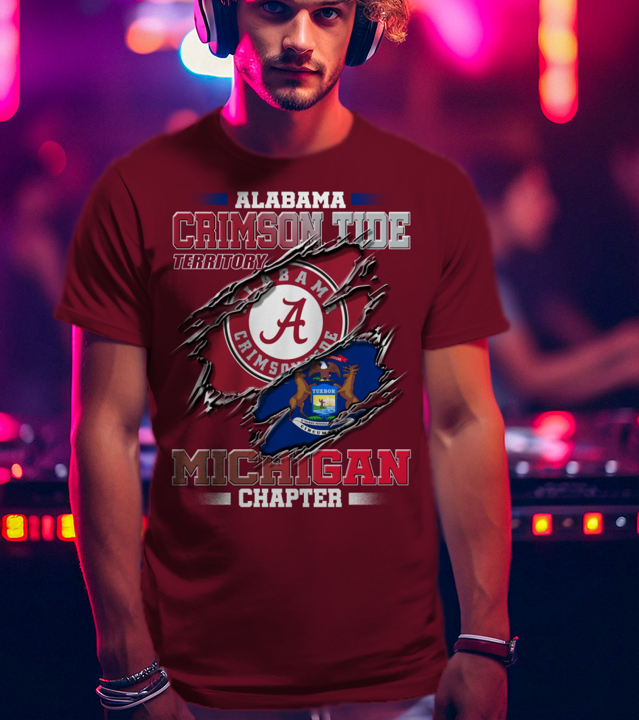 Alabama Crimson Tide Territory Michigan Chapter T-Shirt