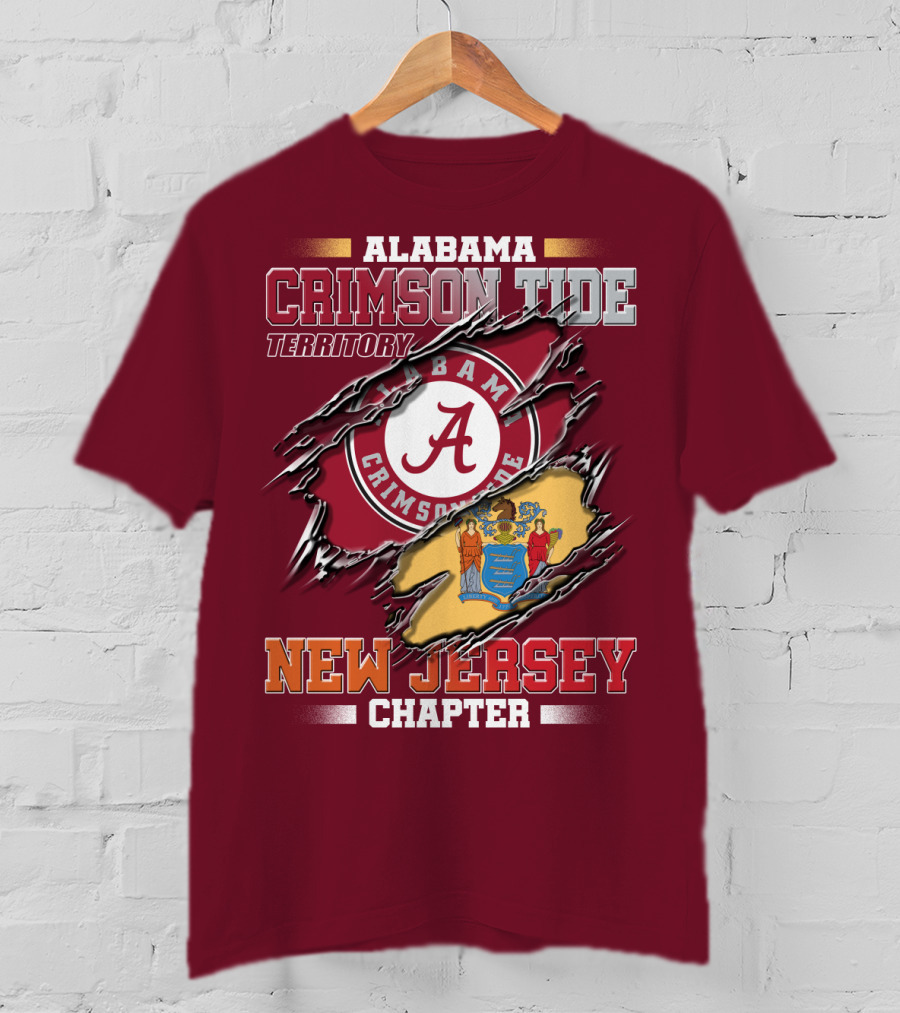 Alabama Crimson Tide Territory New Jersey Chapter T-Shirt