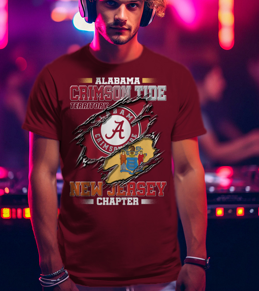 Alabama Crimson Tide Territory New Jersey Chapter T-Shirt