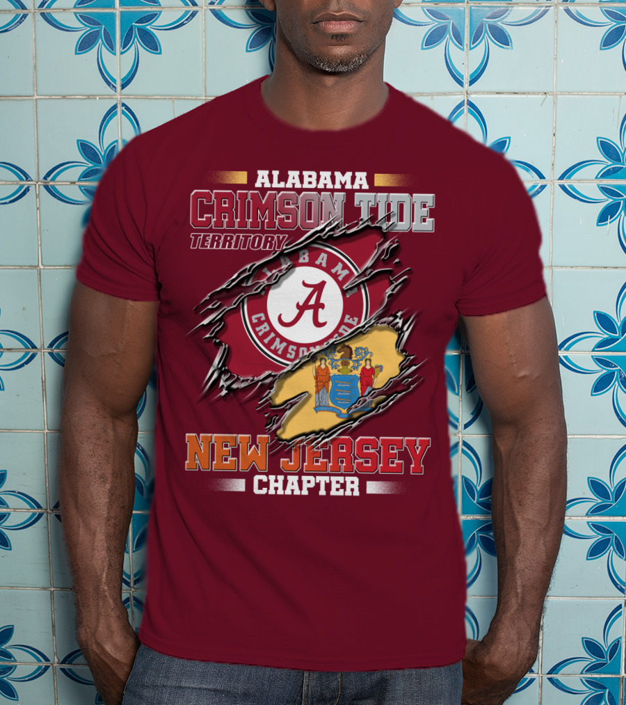 Alabama Crimson Tide Territory New Jersey Chapter T-Shirt