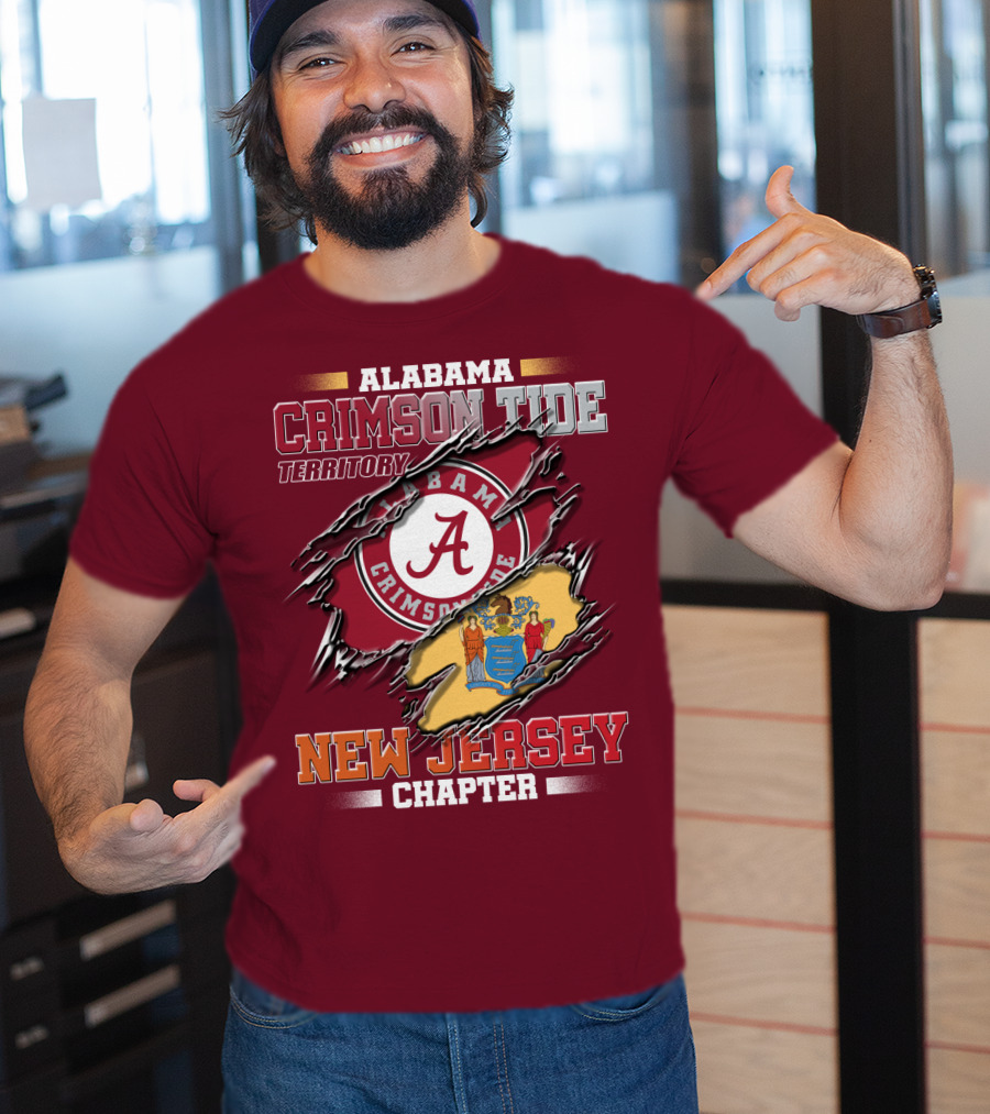 Alabama Crimson Tide Territory New Jersey Chapter T-Shirt