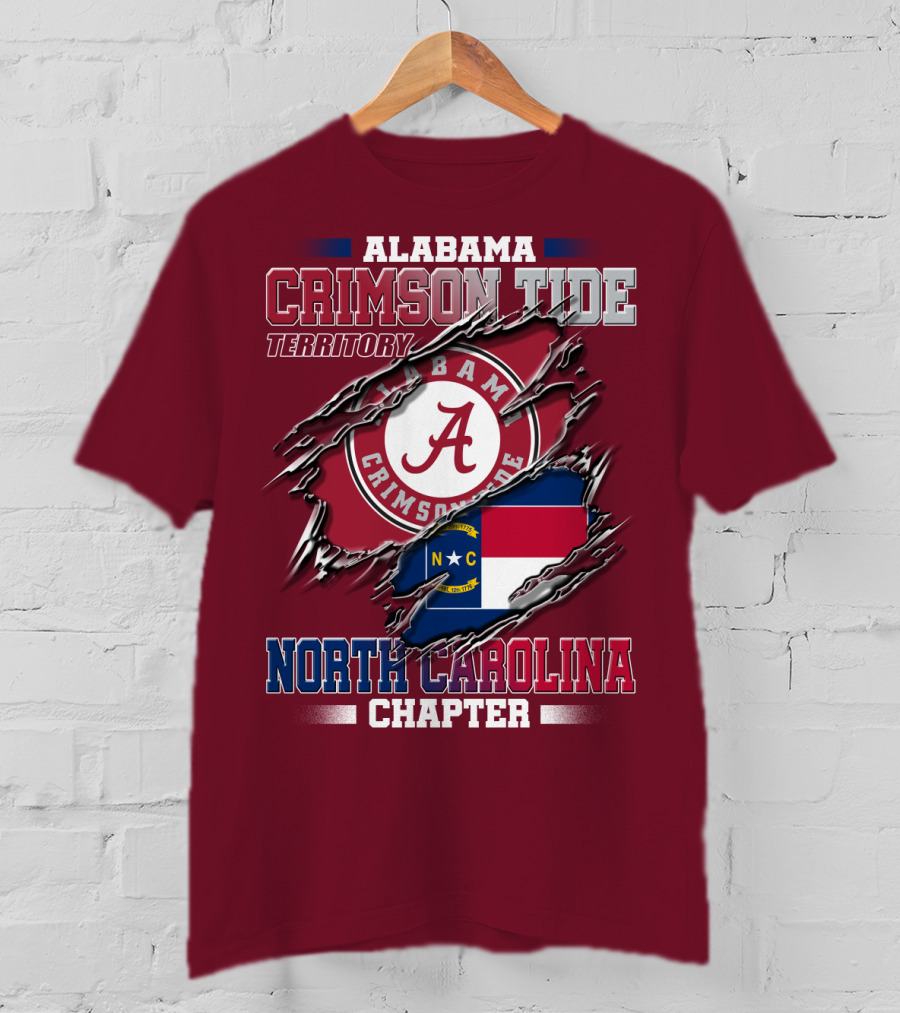 Alabama Crimson Tide Territory North Carolina Chapter T-Shirt