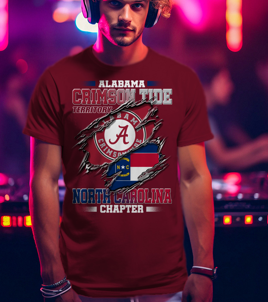 Alabama Crimson Tide Territory North Carolina Chapter T-Shirt
