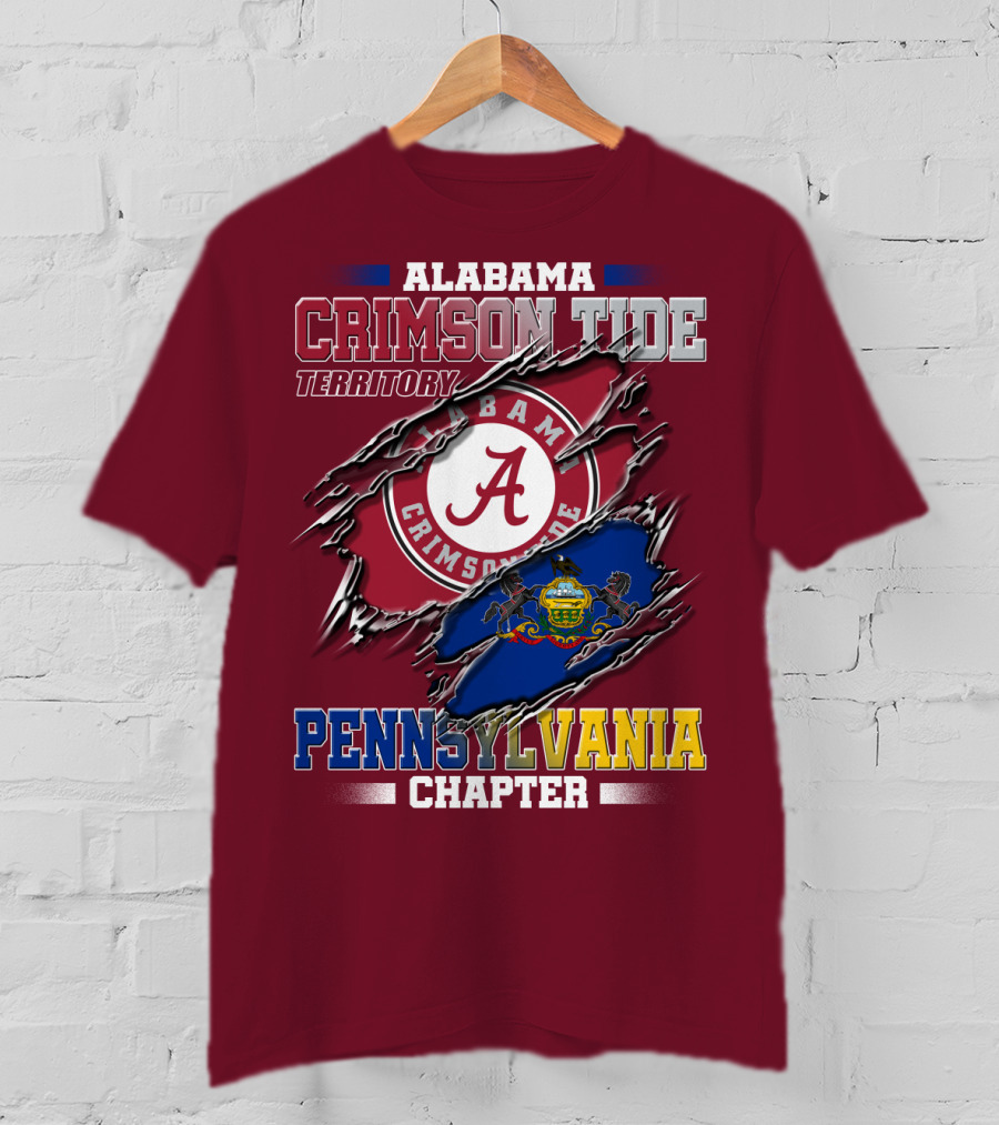 Alabama Crimson Tide Territory Pennsylvania Chapter T-Shirt