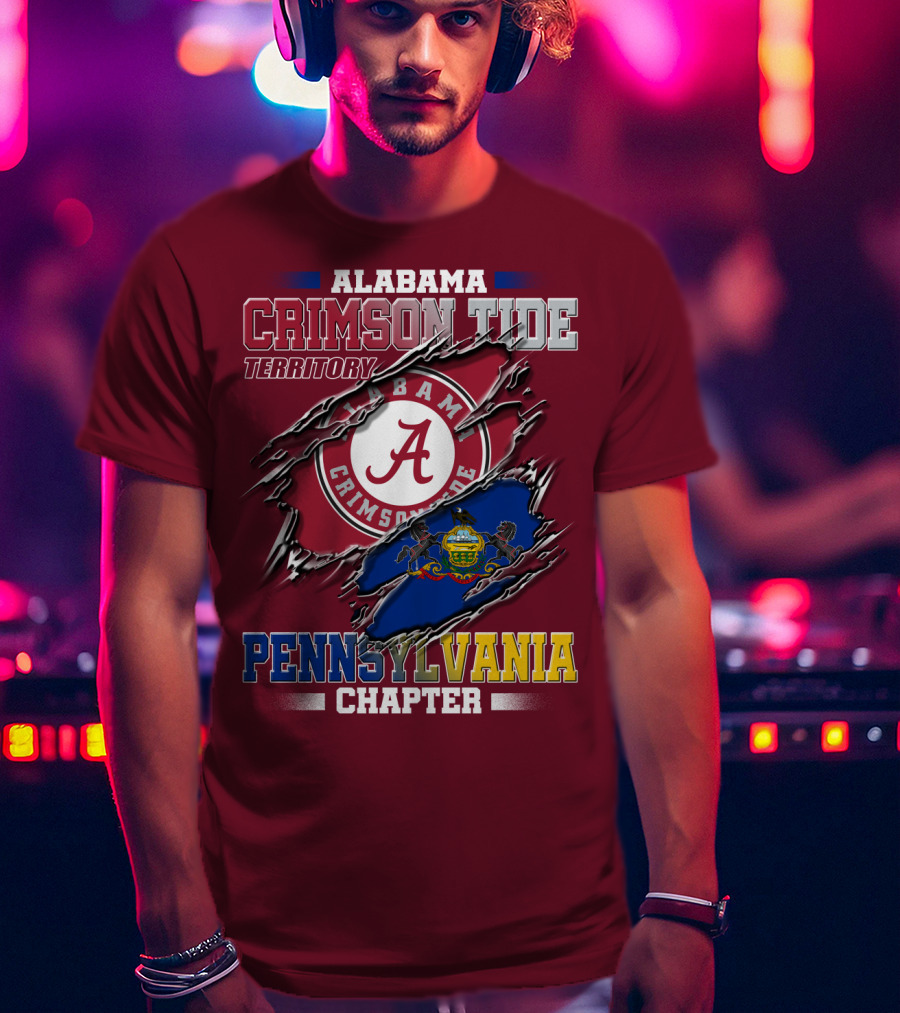 Alabama Crimson Tide Territory Pennsylvania Chapter T-Shirt