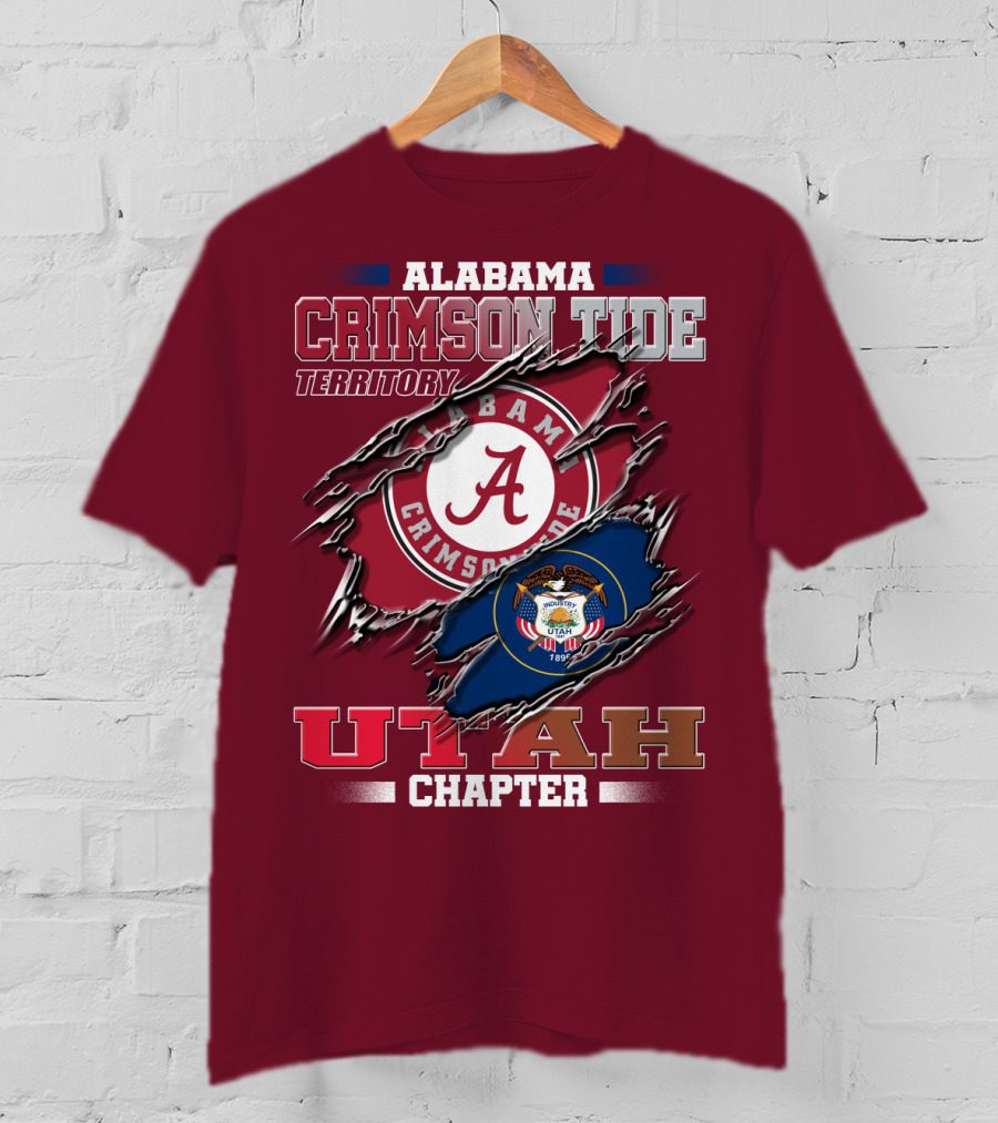 Alabama Crimson Tide Territory Utah Chapter 1896 Seal T-Shirt
