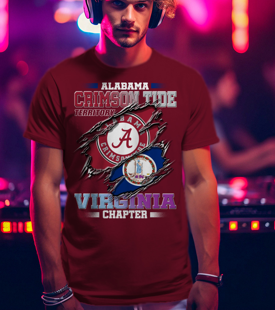 Alabama Crimson Tide Territory Virginia Chapter T-Shirt
