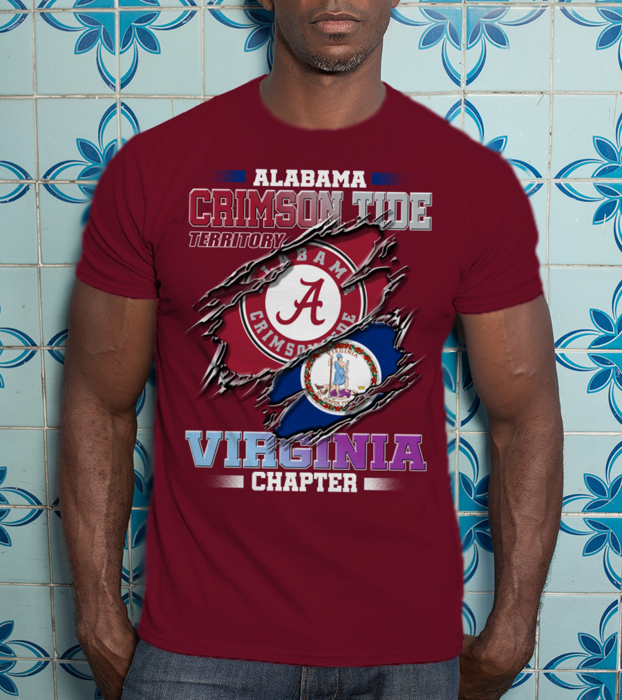 Alabama Crimson Tide Territory Virginia Chapter T-Shirt