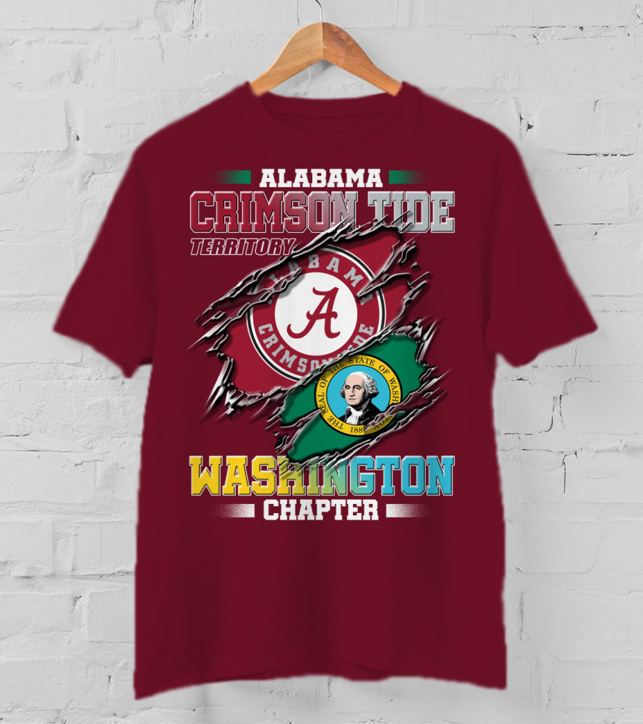 Alabama Crimson Tide Territory Washington Chapter T-Shirt